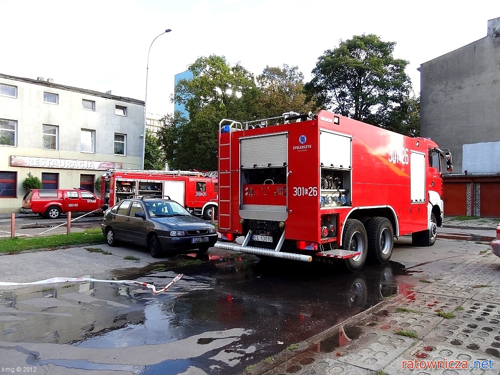 Pożar mieszkania przy ul. Sprawiedliwej w Łodzi [3]
