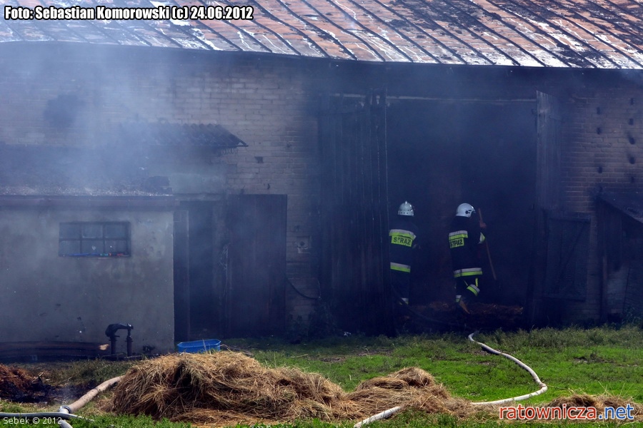 Pożar stodoły w Żytowicach