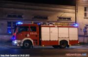 Pożar w budynku biurowym zajezdni Dąbrowskiego (3)