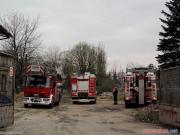 14.04.2016. Pożar w dawnej zajezdni Dąbrowskiego w Łodzi [6]