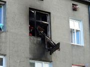 Pożar mieszkania przy ul. Sprawiedliwej w Łodzi [4]