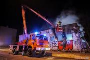29.12.2016. Pożar budynku przy ul. Sienkiewicza w Pabianicach [4]