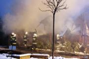 Pożar pustostanu przy ul. Nawrockiego w Pabianicach [9]