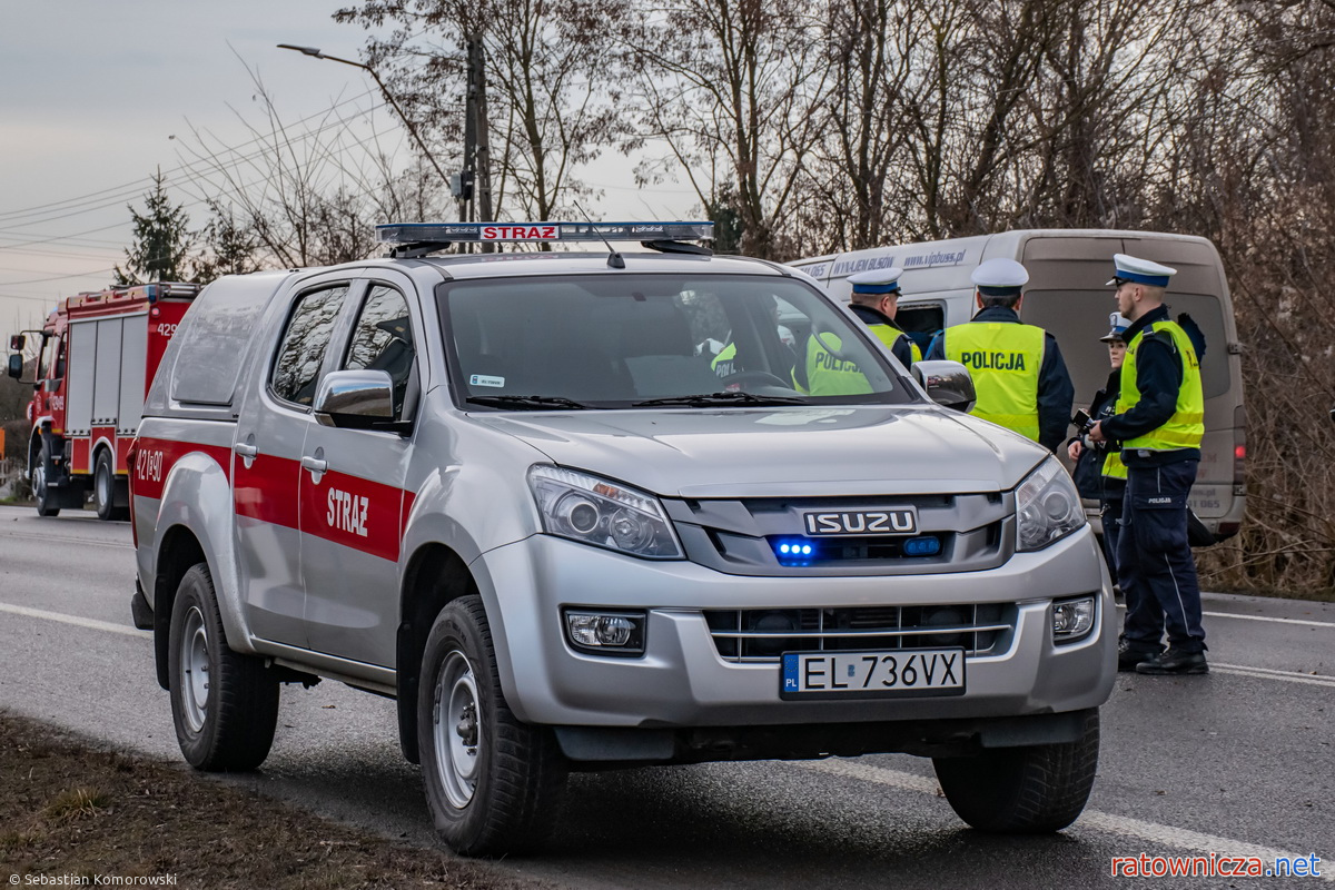 28.01.2025. Wypadek na DK 92 w m. Adamowice [3]