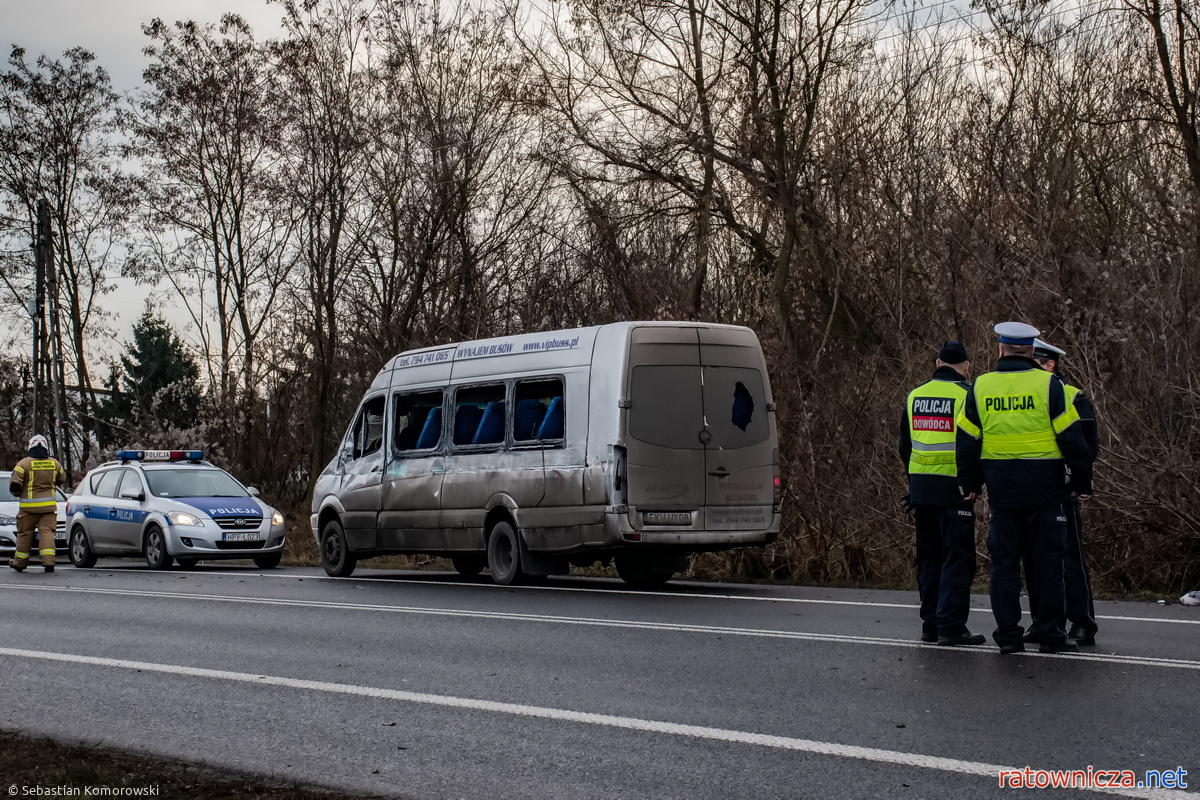 28.01.2025. Wypadek na DK 92 w m. Adamowice [1]