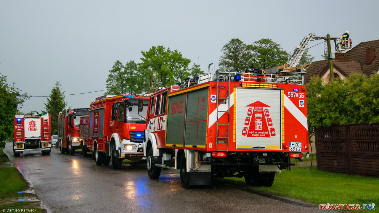 21.05.2025. Pożar budynku mieszkalnego w m. Orła [1]