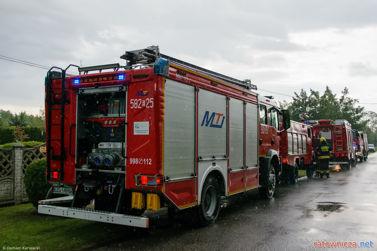 21.05.2025. Pożar budynku mieszkalnego w m. Orła [2]