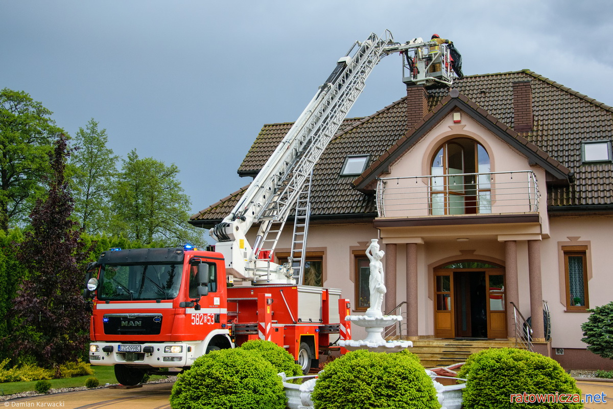 21.05.2025. Pożar budynku mieszkalnego w m. Orła [3]
