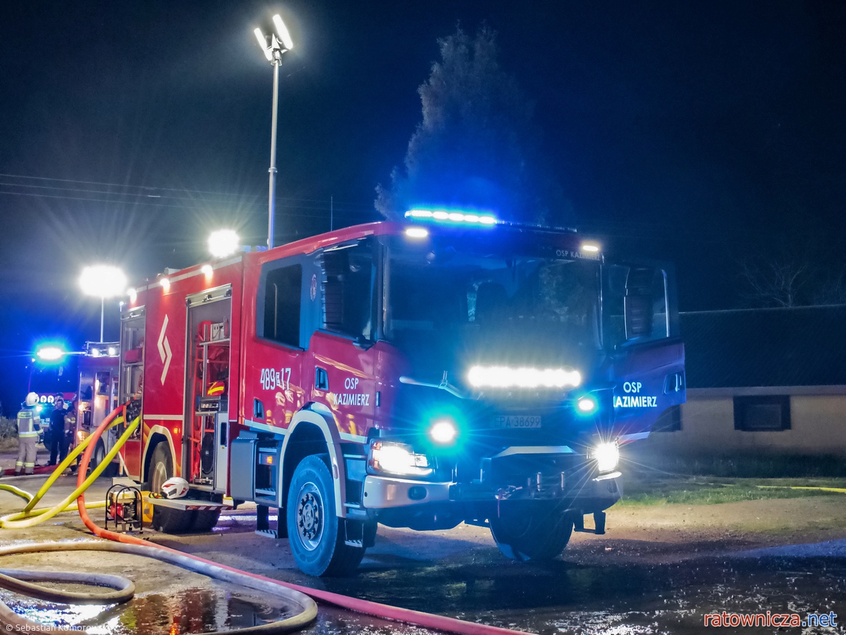 01.05.2024. Pożar hali produkcyjnej w m. Babice [6]