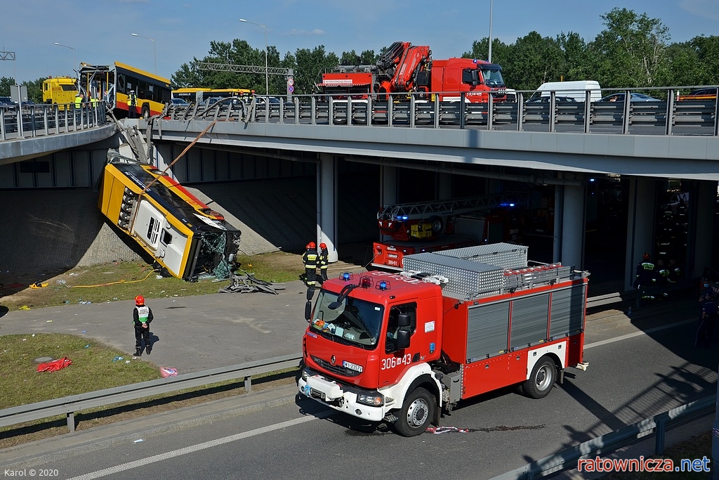 25.06.2020. Wypadek autobusu w Warszawie [5]