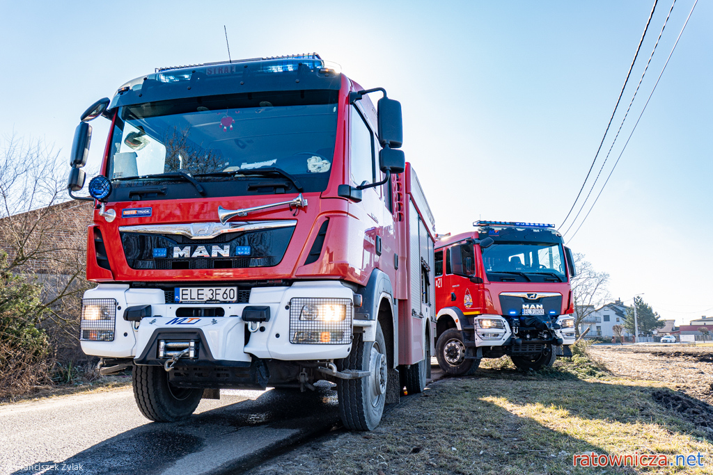 06.03.2026. Pożar budynku gospodarczego w m. Grabów [2]