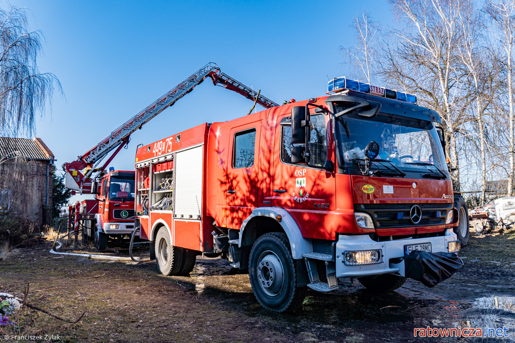 06.03.2026. Pożar budynku gospodarczego w m. Grabów [1]