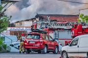 04.05.2025. Pożar skupu palet przy ul. Starorudzkiej w Łodzi [1]