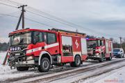 06.01.2025. Pożar budynku mieszkalnego w m. Drzewociny [2]