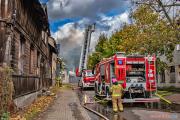 09.10.2026. Pożar budynku przy ul. Pięknej w Pabianicach [10]