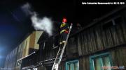 Pożar drewniaka przy ul. Żeromskiego w Pabianicach [1]