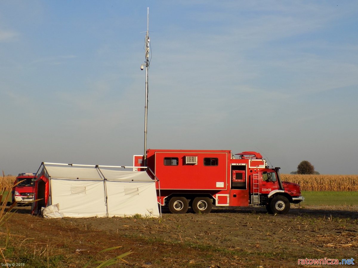 10.10.2018. Pożar składowisk odpadów w m. Grabów [11]